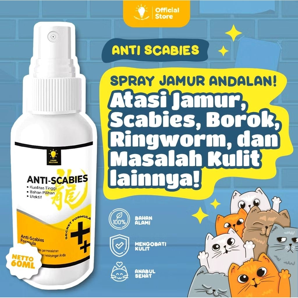BIODIN SPRAY 20 ML Obat Kucing Anjing Anti Jamur Luka Scabies Demodex Parasit Penyakit Kulit Kudis Scadix