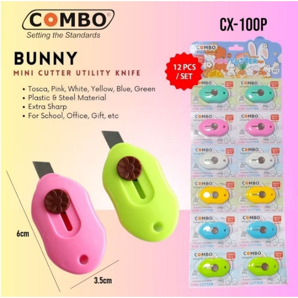 Pisau Cutter Mini Model Awan Alat Potong Kertas Plastik Unboxing Paket