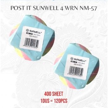 Pekanbaru Memo Meja Putar Warna / Post It / Notes Polos Meja Putar 4 Warna