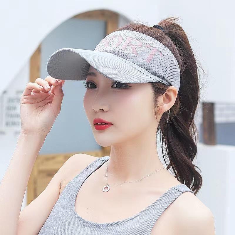 [littlecrab] Topi Olahraga Sport Rajut Topi Golf Tennis Lari Senam Bahan Karet Katun Elastis Sporty Hat Cap