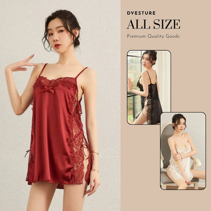 Pekanbaru Lingerie Dress Set D-105 Tali Samping Adjustable Baju Tidur Wanita