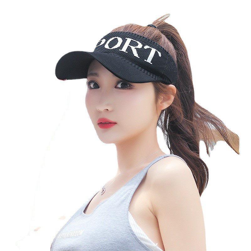 [littlecrab] Topi Olahraga Sport Rajut Topi Golf Tennis Lari Senam Bahan Karet Katun Elastis Sporty Hat Cap