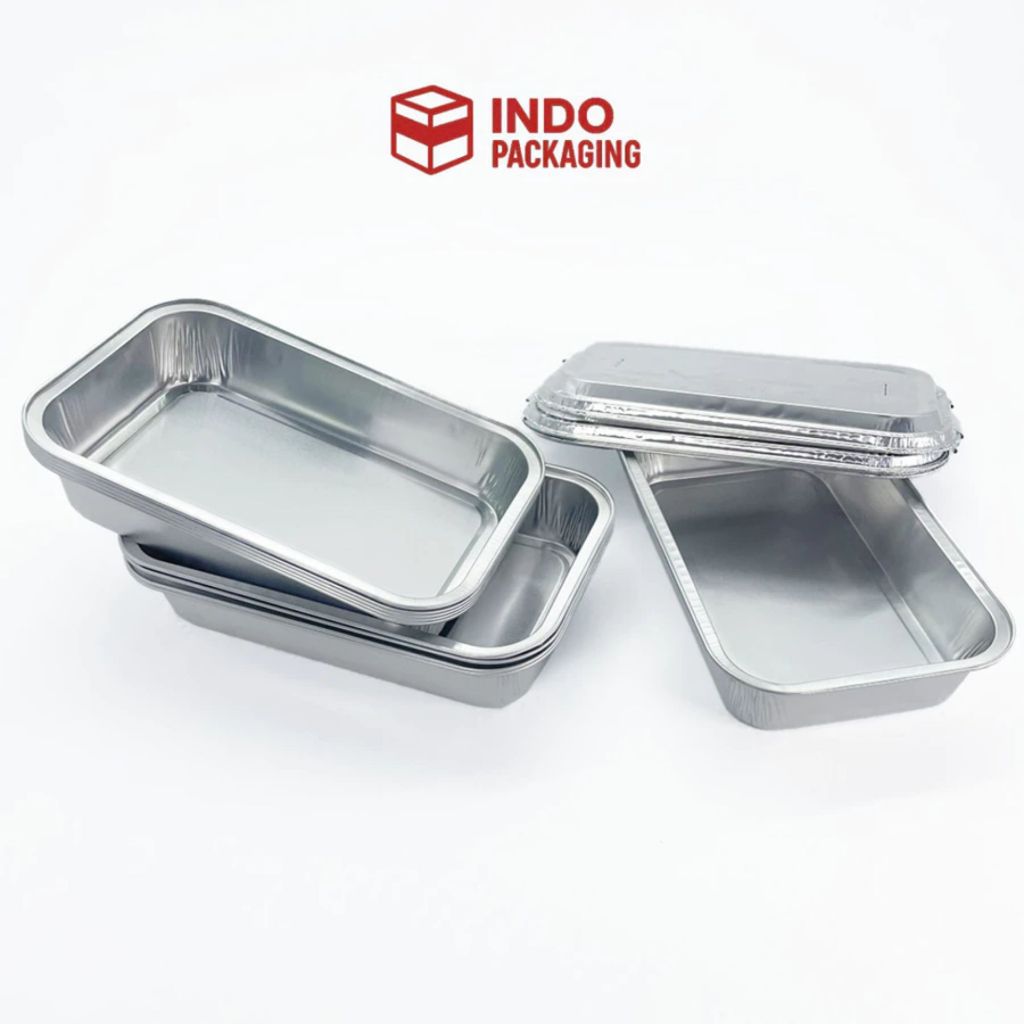 25 Pcs Cup Alumunium Tray BX 4381 / BX 4381  Ekonomis (250ml) Cup dan Tutup Pisah