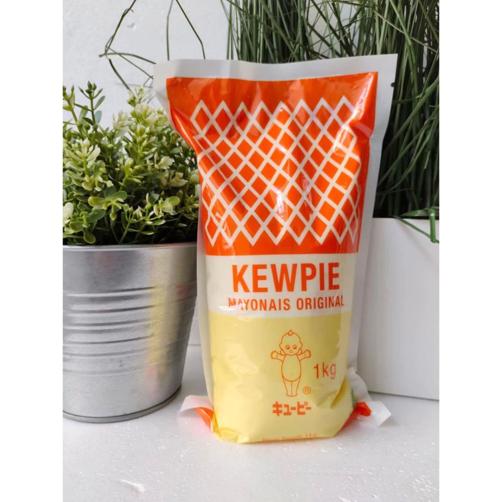 Mayonais Kewpie 1 Kg Halal untuk Salad Sandwich Burger Sushi Roti Gorengan dan Japanese Food Lainnya