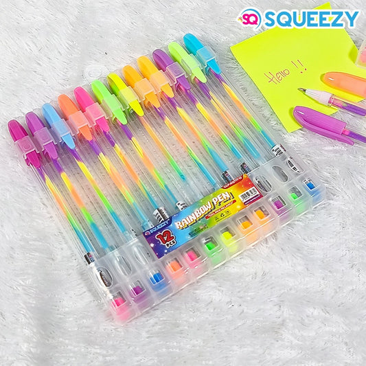 Pekanbaru Pena Gliter Squeezy Rainbow