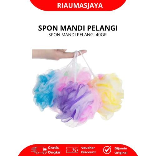 Pekanbaru Spons Mandi Pelangi 40Gr