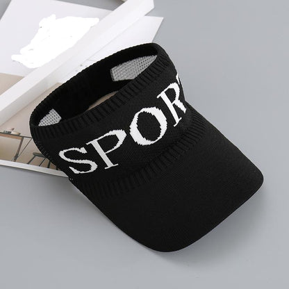 [littlecrab] Topi Olahraga Sport Rajut Topi Golf Tennis Lari Senam Bahan Karet Katun Elastis Sporty Hat Cap