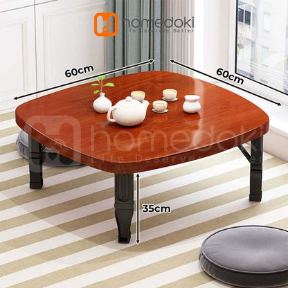 Pekanbaru Homedoki Meja Lesehan Lipat/Meja Lesehan/Meja Lipat/Meja Lesehan Aesthetic/Meja Makan Lipat/Meja Makan