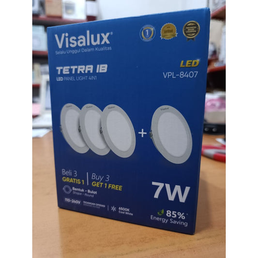 Pekanbaru Lampu Visalux / Lampu Led Downlight Visalux 7W 3Inch Tetra 3 Bonus 1