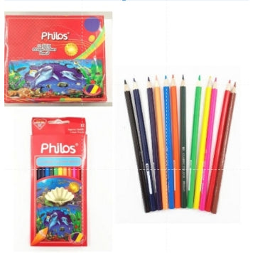 Pekanbaru Pensil Warna Kayu Classic Panjang Philos Ph-5856