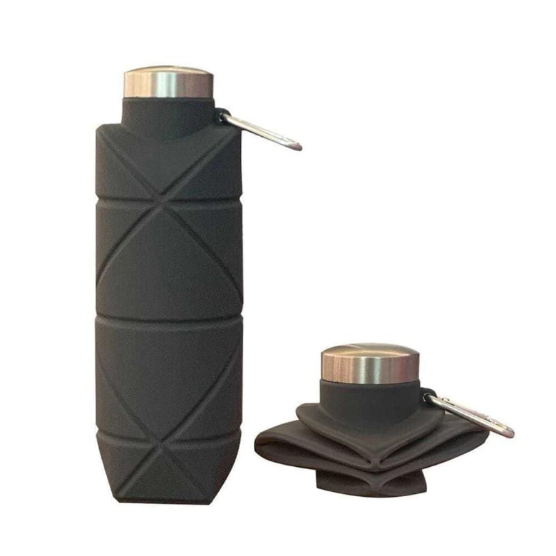 IA- Botol Air Minum Lipat Silikon Bebas BPA Free Botol Perjalanan Ringan untuk Sport Kemping Gym 700ml