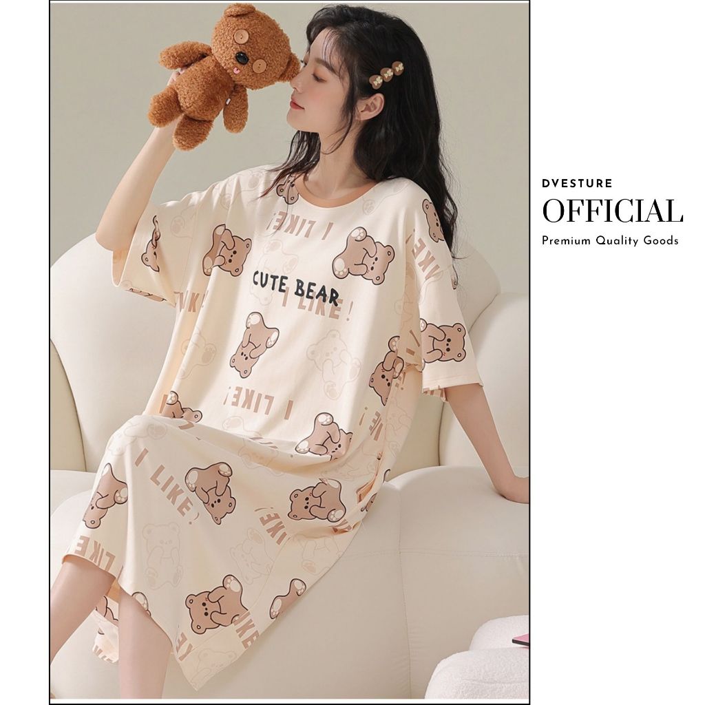 Pekanbaru Daster Wanita Motif Karton Korea P2-A Baju Tidur Piyama Wanita