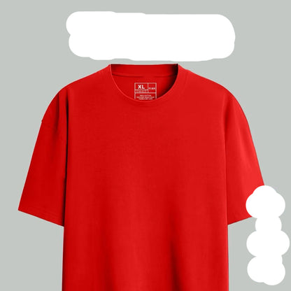 [littlecrab] Kaos Polos Lengan Pendek Simple Tanpa Gambar Warna Merah dan Putih Plain T-shirt Kaos Couple Teman Pacar Keluarga Sahabat Unisex Kaos Oversize Berkualitas Unisex Korean Style