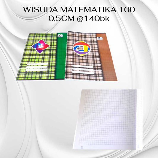 Pekanbaru Wisuda Buku Tulis Matematika 0.5Cm Isi 100 Lembar