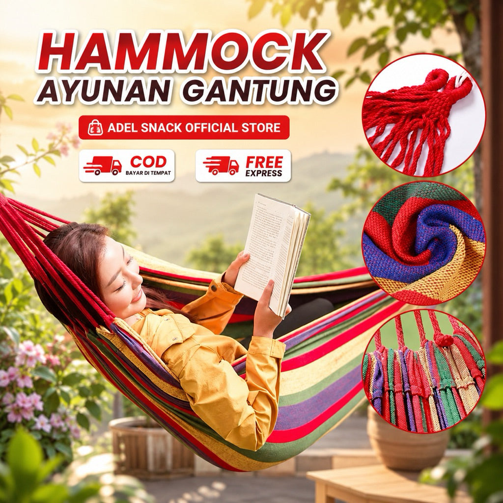 Hammock Ayunan Kasur gantung Camping warna warni
