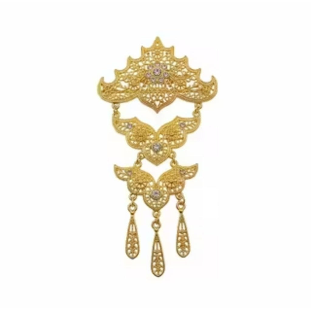 Bros Kebaya 3 Susun Stainless Steel Bross Kebaya Dada Tembaga