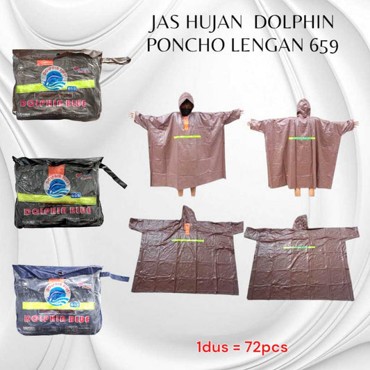 Pekanbaru Jas Hujan Dolphin Poncho Lengan 659