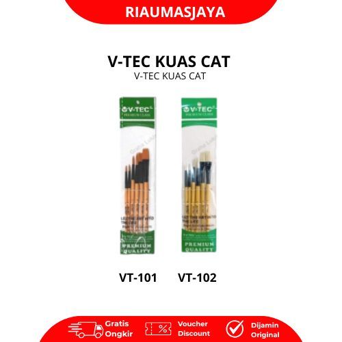 Pekanbaru V-Tec Artist Brushes / Watercolor Acrylic Oil Brush / Kuas Lukis Set