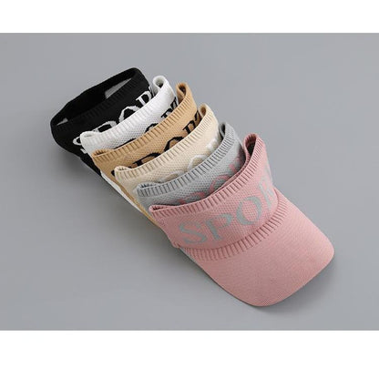 [littlecrab] Topi Olahraga Sport Rajut Topi Golf Tennis Lari Senam Bahan Karet Katun Elastis Sporty Hat Cap