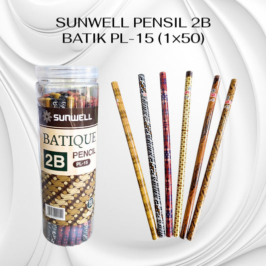 Pekanbaru Sunwell Pensil 2B Batik Pl-15 (1X50)