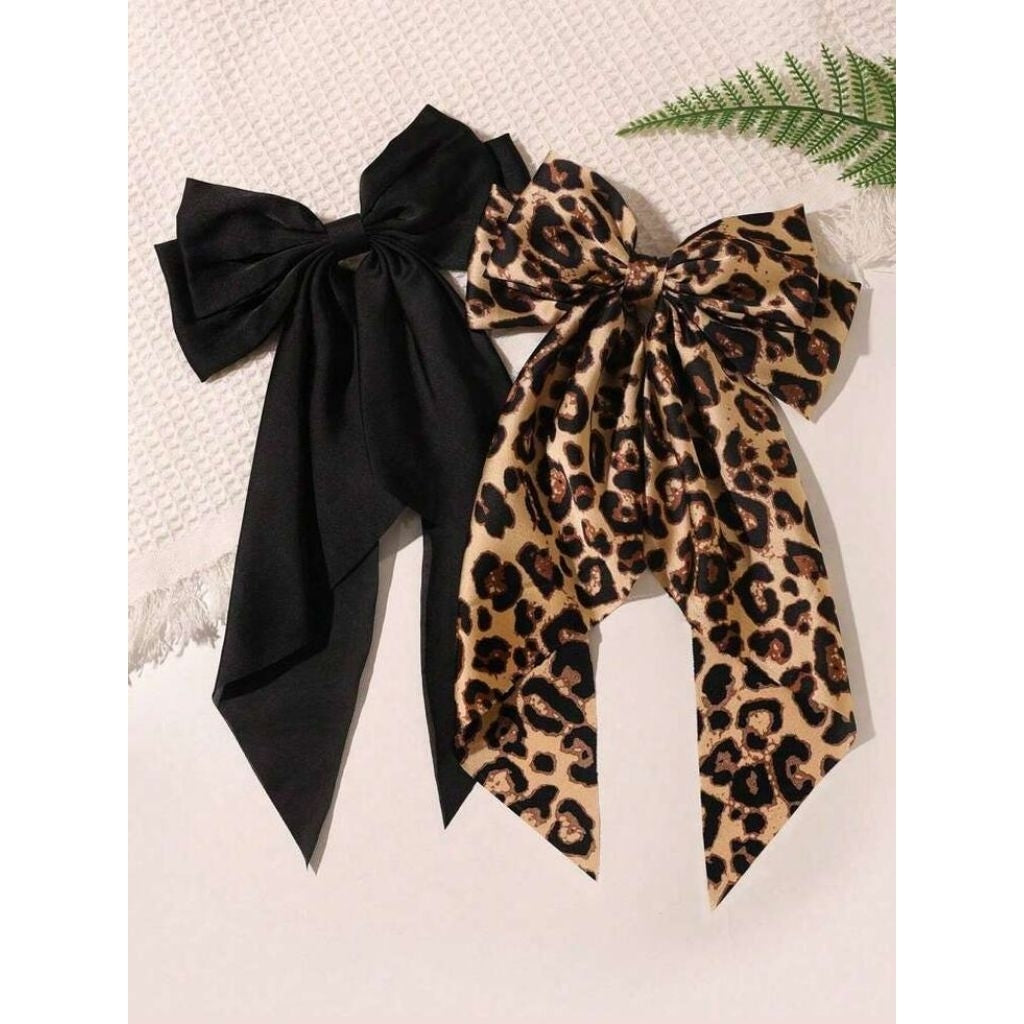 Pekanbaru Pita Rambut Motif Leopard dan Hitam