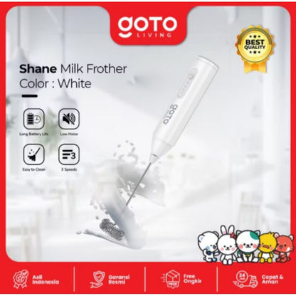 Pekanbaru Goto Shane Milk Frother Hand Mixer Pengaduk Kopi Electric Portable