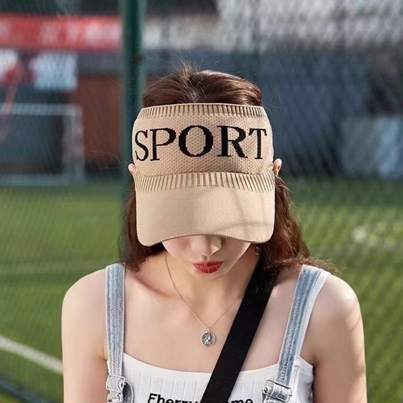 [littlecrab] Topi Olahraga Sport Rajut Topi Golf Tennis Lari Senam Bahan Karet Katun Elastis Sporty Hat Cap