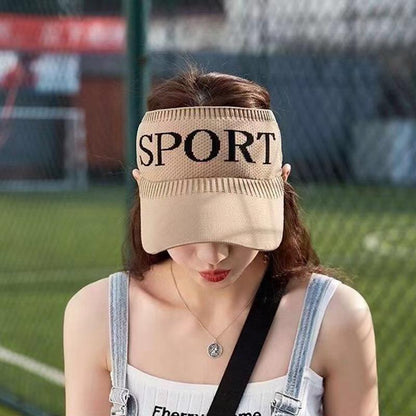 [littlecrab] Topi Olahraga Sport Rajut Topi Golf Tennis Lari Senam Bahan Karet Katun Elastis Sporty Hat Cap