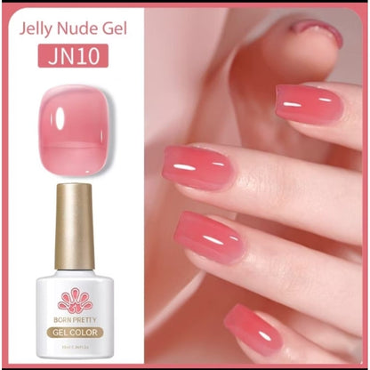 Pekanbaru [Bpom] Born Pretty 10Ml Wine Red Jelly Gel Polish Red Kutek Gel Classic Red Gel