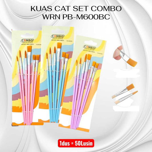 Pekanbaru Kuas Cat Set Combo Warna Pb-M600Bc
