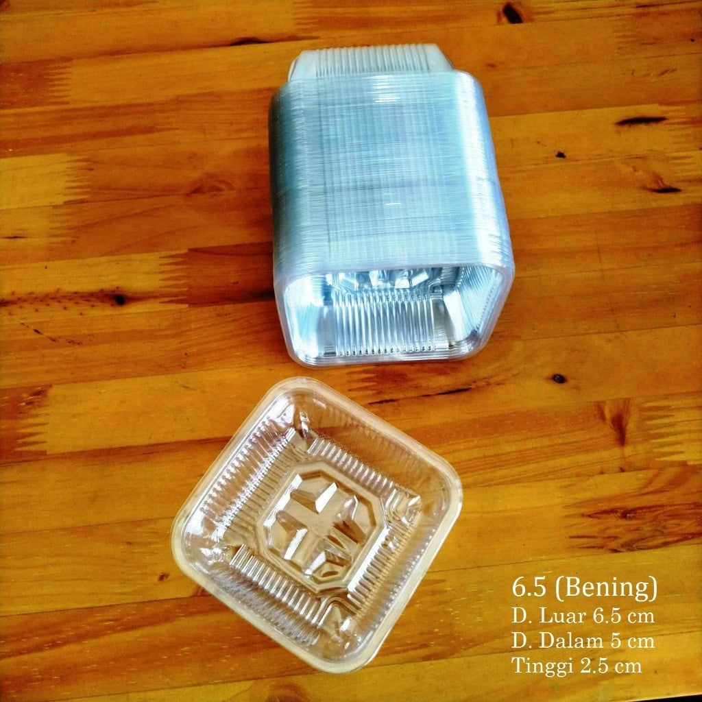 Pekanbaru Mooncake Tray / Alas Kue Bulan Warna Emas Dan Bening Berbagai Ukuran Per Pack