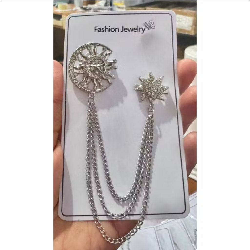 Bros Pin Melayu Bros Rantai Baju Atasan Pria Kebaya Kutubaru Wanita