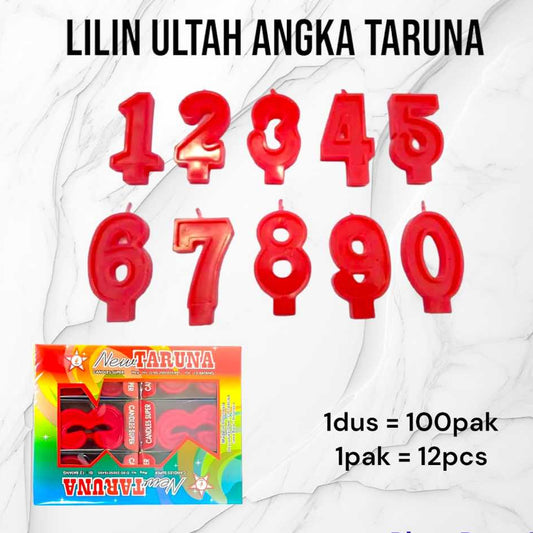 Pekanbaru Lilin Angka Taruna 0-9