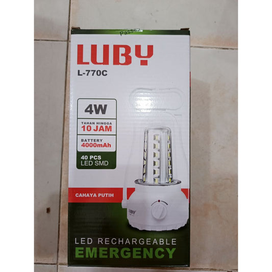 Pekanbaru Lampu Emergency Luby L-770C / Lampu Darurat Cahaya Putih