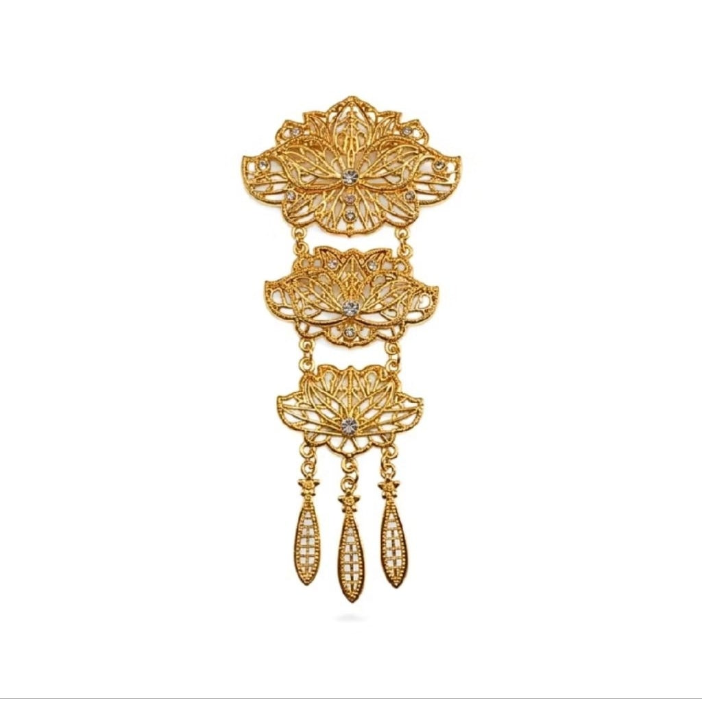 Bros Kebaya 3 Susun Stainless Steel Bross Kebaya Dada Tembaga