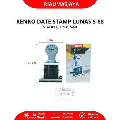 Pekanbaru Stempel/Cap Lunas Kenko S-68