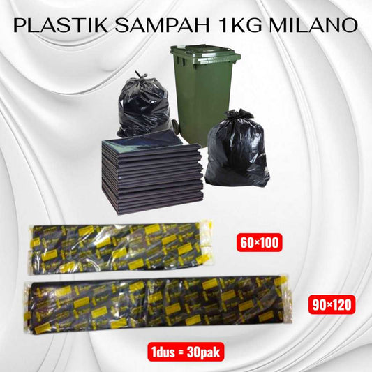 Pekanbaru Plastik Sampah Hitam 1 Kg (Uk 60X100 & 90X120)