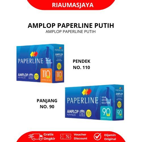 Pekanbaru Amplop Paperline Putih Polos Ukuran Panjang&Pendek