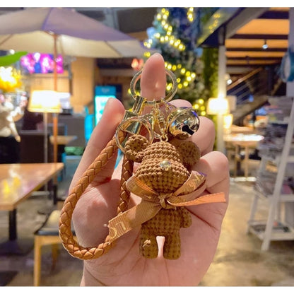 Pekanbaru Beruang Resin Wol Beruang Gantungan Kunci Lucu Kreatif Perhiasan Kunci Liontin Tas