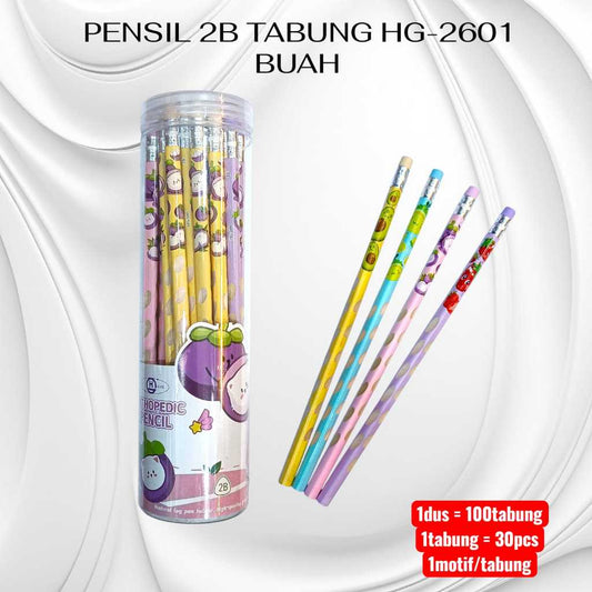 Pekanbaru Pensil 2B Tabung Buah Hg-2601