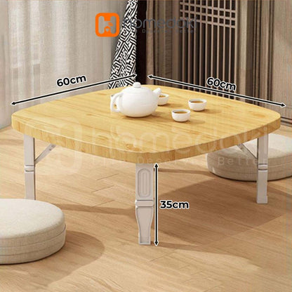 Pekanbaru Homedoki Meja Lesehan Lipat/Meja Lesehan/Meja Lipat/Meja Lesehan Aesthetic/Meja Makan Lipat/Meja Makan