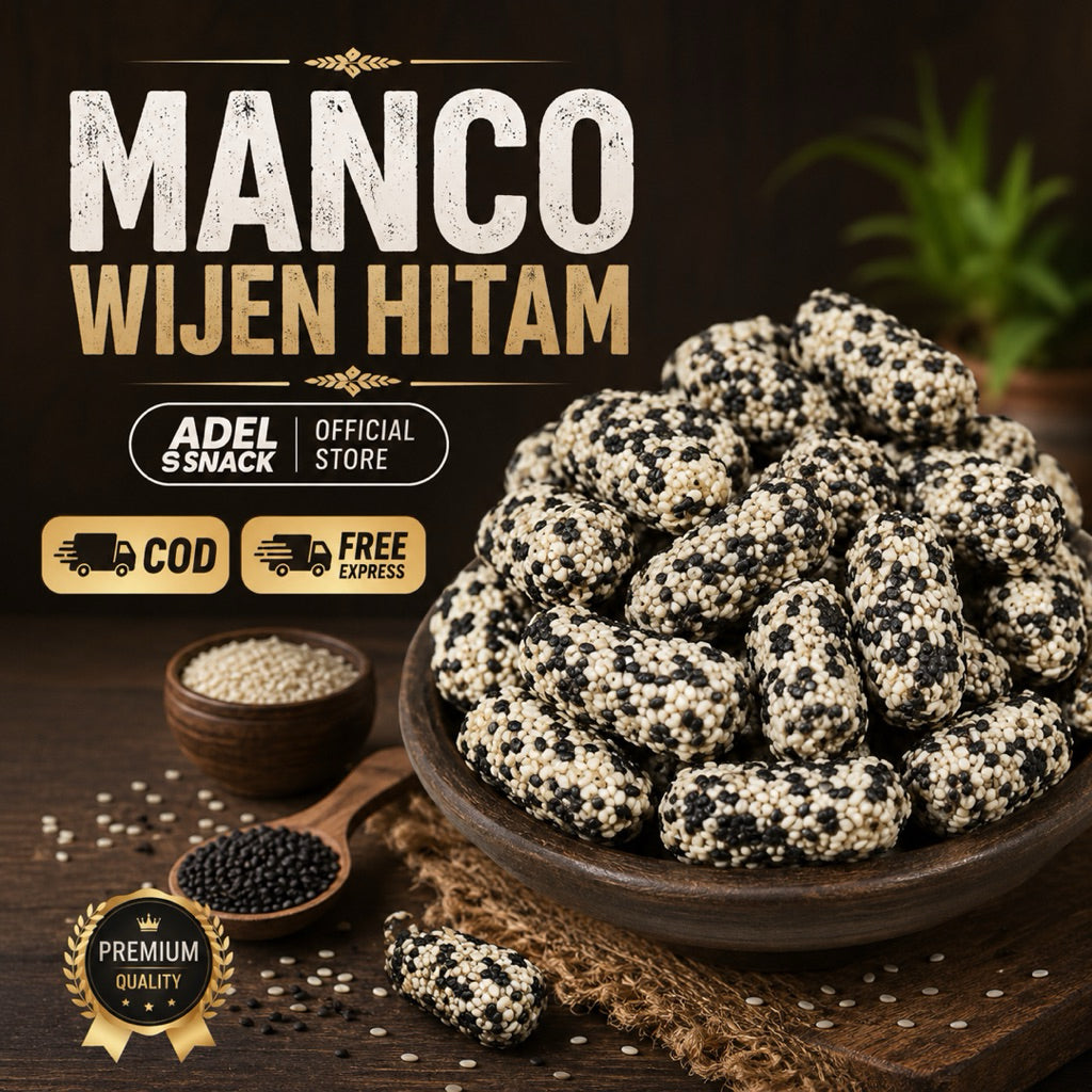 (500 gram) KUE MANCO HITAM WIJEN | MANCHO WIJEN HITAM | MANCO ZEBRA