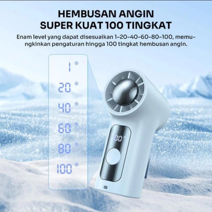 Pekanbaru Robot Rt-Hf05 Kipas Angin Pocked Minifan Highspeed Kipas Genggam Gantung Portable 2000Mah Led Display Original Robot