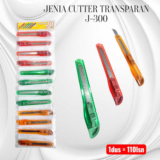 Pekanbaru Cutter Jenia Transparan Kecil J-300
