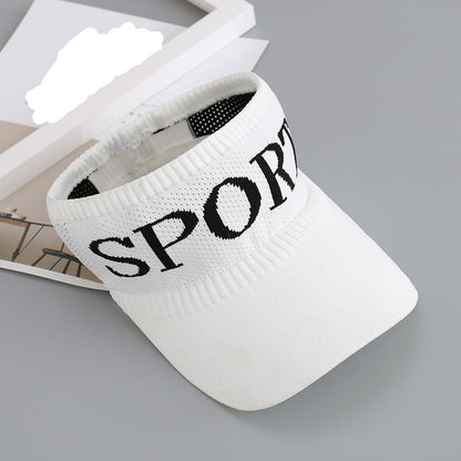 [littlecrab] Topi Olahraga Sport Rajut Topi Golf Tennis Lari Senam Bahan Karet Katun Elastis Sporty Hat Cap