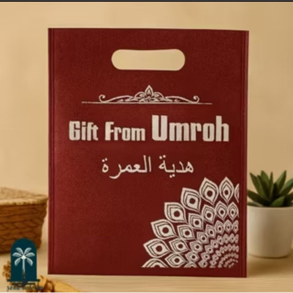 (1 PCS) Tas Spunbound Oleh-Oleh Umroh Haji Gift Tote Bag Tas Spunbond Hadiah Umrah Hajj Ukuran 20x25cm
