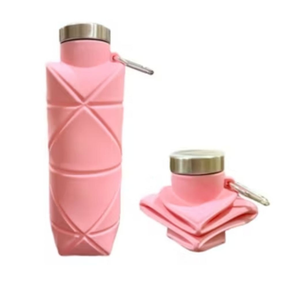 IA- Botol Air Minum Lipat Silikon Bebas BPA Free Botol Perjalanan Ringan untuk Sport Kemping Gym 700ml