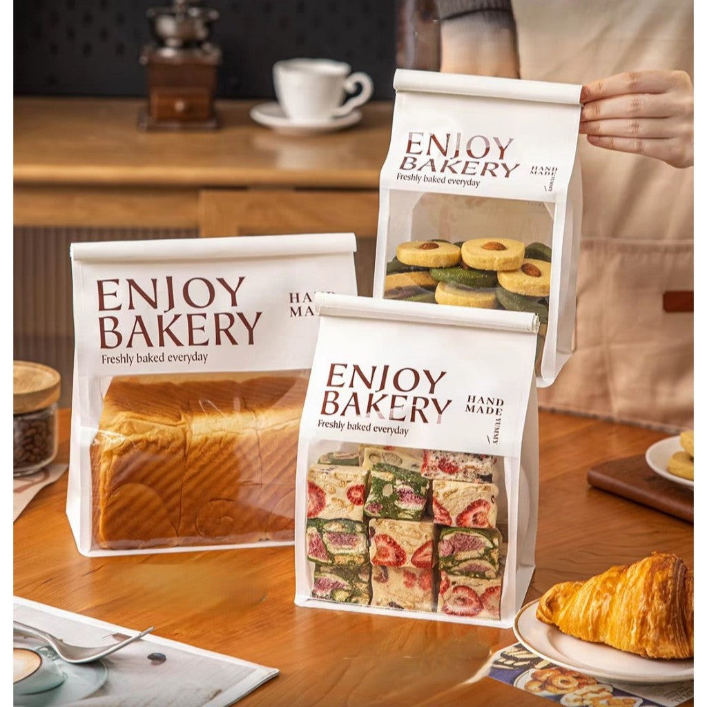 Pekanbaru Paperbag / Kantong Kertas Roti Kue Cookies Polos Tutup Kawat