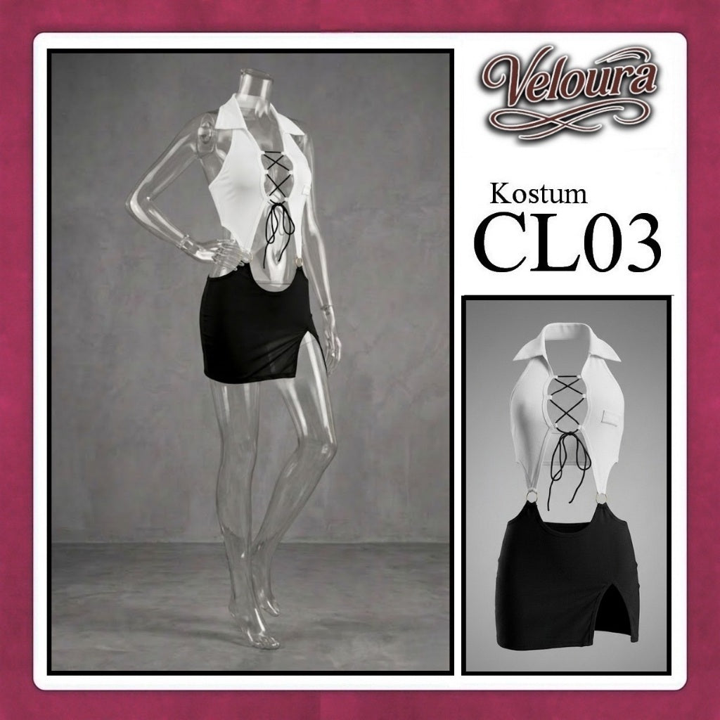 Pekalongan Veloura Pakaian Wanita Setelan Atas Bawah Baju Kostum Lingerie - CL03