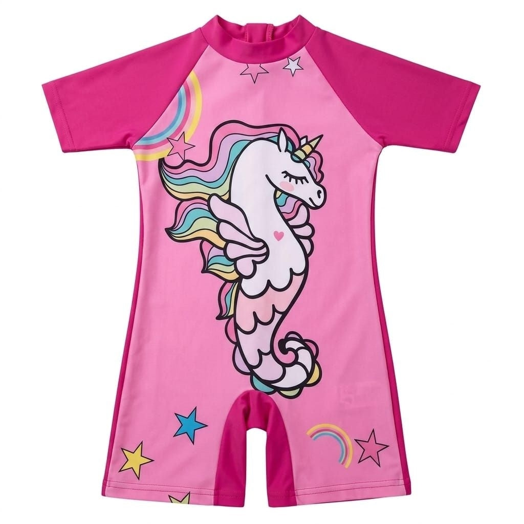 Pekanbaru Baju Renang Anak Karakter/ Baju Berenang Anak/Baju Renang Anak Lengan Pendek Perempuan Dan Laki-Laki